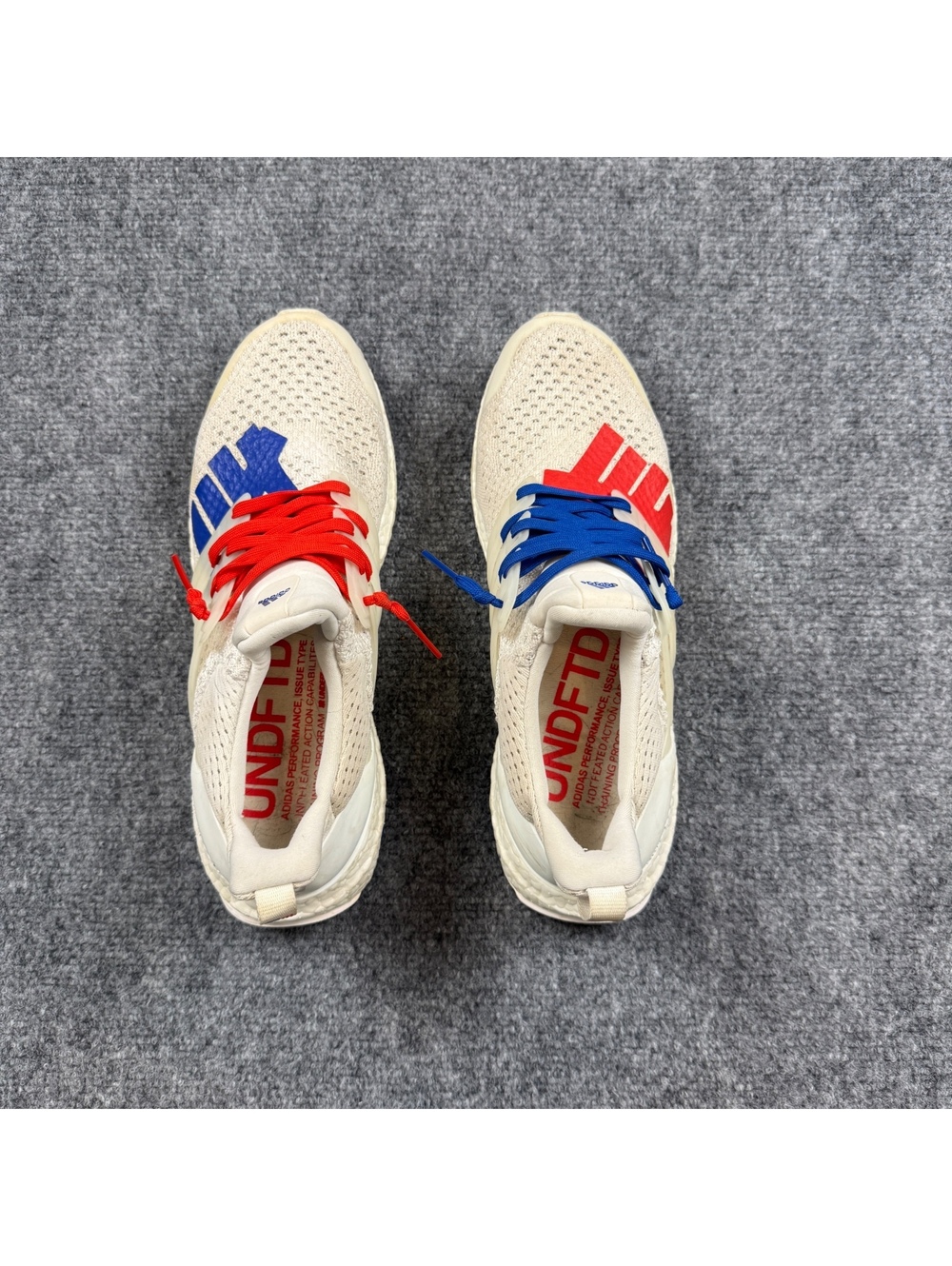 Adidas Men's Ultra Boost Sneakers with Red and Blue Accents